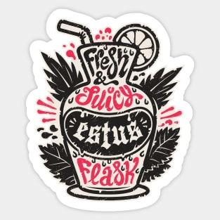 Estus Cocktail with Curse Souls in Dark Flask Sticker